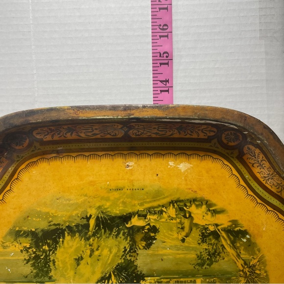 Vintage Baret Ware Metal Serving Tray #124 Regal Windsor Castle Made In England - Picture 12 of 12